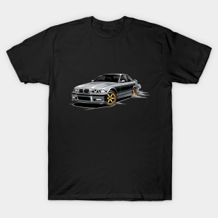 M3 E36 Car Illustration Grey T-Shirt